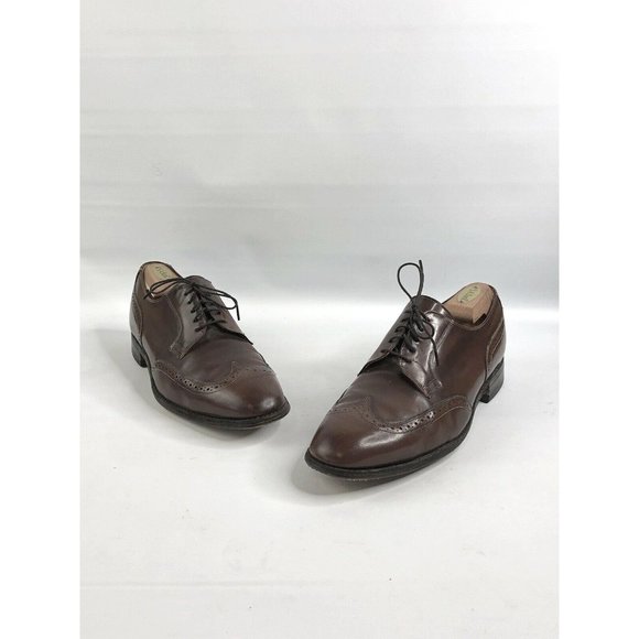 Johnston Murphy Optima Men’s Brown Leather Wingtip - Picture 1 of 11